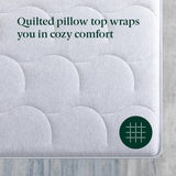 Zinus 13 Inch Queen Cool Support Hybrid Mattress, Medium Firm Feel