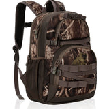 OUUTMEE Hunting Backpack, Camo Outdoor Hunting Pack for Bow or Rifle with Holder for Hunting, Camping, Hiking OUUTMEE