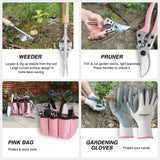 Complete Gardening Tool Set Kit w/Organizer