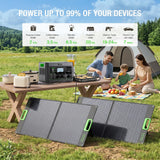 2400W Portable Power Station with 2x100W Solar Panel (Ship Separately)