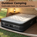 PABCZZ air Mattress Queen with Built in Pump – 18-Inch Thickened Inflatable Mattress for Easy Travel, Supports Up to 650 Pounds（Black）