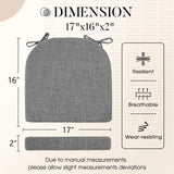 Basic Beyond Chair Cushions for Dining Chairs with Ties and Removable Cover