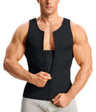 Nebility Mens Shapewear Fajas para Hombres Compression Shirt Men Body Shaper Tank Top Compression Undershirt Vest Sleeveless, Black - 3XL