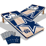 YouTheFan NFL Dallas Cowboys 2’ x 4’ Professional Wood Cornhole Game with Logo Bags