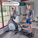 Echelon - Elliptical Exercise Machine | Work Out Equipment for Home Gym | ‎Magnetic Resistance Mechanism | 20 Stride with Single Rail Design | Pre-Programmed LCD Monitor | Convenient Tablet Holder Echelon