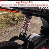 Garvee 24v Kids Electric Dirt Bike, 350w Electric Motorcycle for Boys & Girls with 3 Speed Levels Up to 14.3 MPH, Shock Absorbing Suspension, Off-Road Ride on Toy