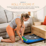 Lifepro Rumblex 4D Curved Vibration Plate Exercise Machine — Triple Motor, 7 Modes & 60 Speeds Vibrating Platform Machine — Full Body Vibration Plate for Lymphatic Drainage & at Home Workout
