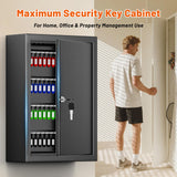 250 Position Wall Mounted Key Lock Box, Key Cabinet with Drop Slot