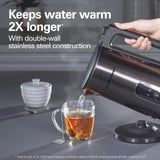 Digital Temperature Control Electric Tea Kettle, Hot Water Boiler & Heater 1.7L, 5 Preset Modes + Keep Warm Hamilton Beach