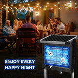 Solar Bug Zapper Outdoor, PhatroyYee Mosquito Zapper 4500V, Waterproof Portable Fly Zapper PhatroyYee