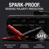 NOCO Boost Max GB251: 3000A UltraSafe Jump Starter – 24V Lithium Battery Booster Pack, Portable Jump Box, Power Bank & Jumper Cables - for 32L Gas and Diesel Engines