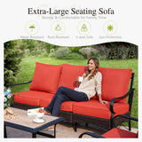Sophia & William Metal Patio Furniture Set, 4-Piece Outdoor Conversation