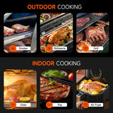 AlfaBot Wireless Meat Thermometer, Bluetooth Meat Thermometer for Turkey Beef Lamb, Digital Food Thermometer for Remote Monitoring of BBQ Grill/Rotisserie/Smoker