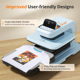 Auto Heat Press 2 - Heat Press Machine for T Shirts with Adjustable Pressure & Higher Heating Height