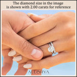 ALLORYA 0.25 cttw Oval Lab Grown White Diamond Classic Solitaire Engagement Ring for Women in 10K Solid White Gold, Size 7