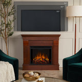 Real Flame Chateau 41” Electric Fireplace with Mantel for Living Room or Bedroom, Replaceable Fireplace Insert Heater, Realistic Log and Flame Effect, Remote Control, Timer