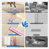 MERACH Pilates Board, Multifunctional Abdominal Plate, Detachable Ab Trainer Machine with Anti-Slip and Quiet Design, Portable Pilates Reformer (Pink)