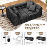Modular Sectional Sofa Cloud Couch, No Assembly Sleeper Sofa Bed Boneless