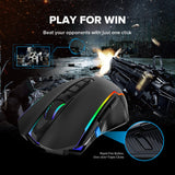 Wireless Mouse Gaming with 8000 DPI, PC Gaming Mice with Fire Button