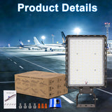 Dream Eeve 350W LED Parking Lot Lights Outdoor Trunnion Mount 5000K 3Pack