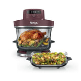 Ninja Crispi Pro 6-in-1 Glass Air Fryer | 450°F, Nontoxic, 6qt & 2.5qt Containers & Lids | Microwave, Freezer, Dishwasher Safe | Max Crisp, Air Fry, Bake, Roast, Recrisp, Dehydrate | Cherry, AS101RD1