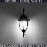 LUXRITE E12 Candelabra LED Light Bulbs 60 Watt Equivalent, 4000K Cool White, Enclosed Fixture Rated, Dimmable Chandelier Light Bulbs, 4.5W, 500 Lumens, HX10.5 Glass, Wet Rated, UL Certified (24 Pack)