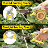 Garden Tool Sets, 10 Piece Heavy Duty Gardening Tool Set, Stainless Steel Gardening Hand Tools with Garden Tool Bag