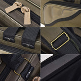 Lixada Fishing Rod Case Potable Canvas Fishing Pole Tools Reel Storage Bag Durable Fishing Gear Tackle Carry Cases 3 Layer, 90cm