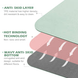 UMINEUX Extra Thick 1/3'' Non Slip Yoga Mats for Women, Eco Friendly TPE Fitness Exercise Mat with Carrying Sling & Storage Bag UMINEUX