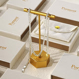 Porment Cuban Chain for Men & Women Stainless Steel Fashion Hypoallergenic Hip Hop Necklace 16 18 20 22 24 Inch Dainty Diamond Cut Mens Chain Durable Waterproof Smooth Gift Unisex Jewelry
