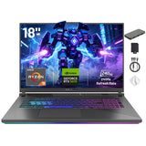 ASUS ROG Strix G18 18" WQXGA 240Hz Gaming Laptop, AMD Ryzen 9 9955HX, NVIDIA GeForce RTX 5070, 32GB DDR5, 2TB Storage (1TB SSD+1TB Docking Station), 4-Zone RGB Backlit Keyboard, Win 11 Pro, Gray