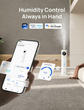 DREO HM735S 11L Smart Humidifier Large Room 700 ft², 100H Cool Mist Air Humidifiers for Bedroom, Top-Fill, Clean Tank Technology, 26dB, Auto Mode, Aroma Box, RGB, Remote & APP Control, Baby, White