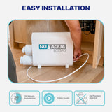 NU Aqua Tankless 7-Stage Reverse Osmosis System - Under Sink 600 GPD + LED