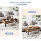 DUMOS Coffee Tables with Storage, Lifting Top for Living Room
