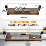 Keyboard Tray Under Desk, Keyboard Holder&Drawer with C-Clamp 25.6"x11.8"