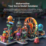 Anycubic Kobra 3 V2 Combo 3D PrinSmart Multicolor Printing Up to 600mm/s Print Speed,ter, Smart Multicolor Printing Up to 600mm/s Print Speed, Active Filament Drying Enhanced Auto-Leveling for Higher Success Rates, 10.0'' x 10.0'' x 10.2''