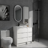 Pluriton 36 inch Freestanding Bathroom Vanity with Sink, Bathroom Vanity