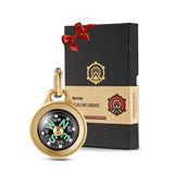 MecArmy CMP Brass Mini Compass, Waterproof IPX5 Pocket Compass for Hiking & Survival, Keychain & Necklace Gifts for Men & Women, Ideal Graduation & Outdoor Adventure Present
