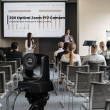 Conference Room PTZ Camera System with 20X Optical Zoom | 1080P 60fps HDMI USB Webcam TONGVEO