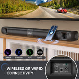 Saiyin Sound Bar for Smart TV with Subwoofer, 100W Detachable Soundbar Home Theater Surround Sound System for TV with Horn Tweeter, Adjustable Bass and HDMI-ARC/Bluetooth Optical/AUX/Connection