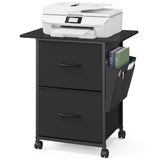 VASAGLE Rolling File Cabinet with 2 Drawers, Printer Stand