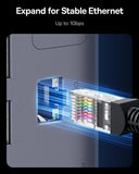 Baseus Spacemate Docking Station, 11-in-1 USB-C DisplayLink Docking Station for macOS Laptop
