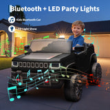Garvee 24v Licensed Kids Ride on Car, 2 Seater Electric Truck for Big Kids with Parent Remote Control, 3 Speeds, Bluetooth Music, LED Lights for Ages 3-8