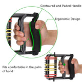 YPCBYNBS Hand Exerciser,Finger Exerciser and Hand Strengthener for Hands,Finger,Wrist,Forearms and Thumbs Therapy,Black YPCBYNBS