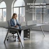 4 Person Office Cubicle Workstation Desk, 94.5" Modular Office Computer Team Workstations