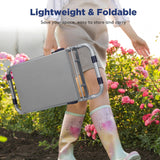 Foldable Garden Kneeler and Seat, Heavy Duty Garden Stool with 10" Wide Detachable Kneeling Pad, Portable Garden Bench Chair