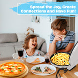 Pizza Maker 12-inch Pizzas Machine, Newly improved Cool-touch Handle Non-Stick plates Pizza oven & Calzone Maker Courant