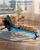 Lacuffy Magnetic Rower Machine, Whisper-Quiet Indoor Rowing Machine with 32-Level Tension, Space-Saving Foldable Design with Integrated Tablet Holder, Full Body Cardio Exercise Rower for Home Gym