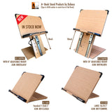 A+ Book Stand BS1500PRO Large Portable Height Adjustable Foldable Eye-Level Ergonomic Bookstand Holder for Reading Hands Free Large Thick Heavy College Textbooks Tablets Neck Pain Free