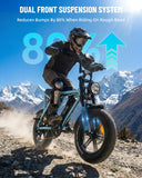 OUXI V8 Mini Ebike for Teen Youths, Peak 1000W MAX 20MPH, Class 2 Ebike